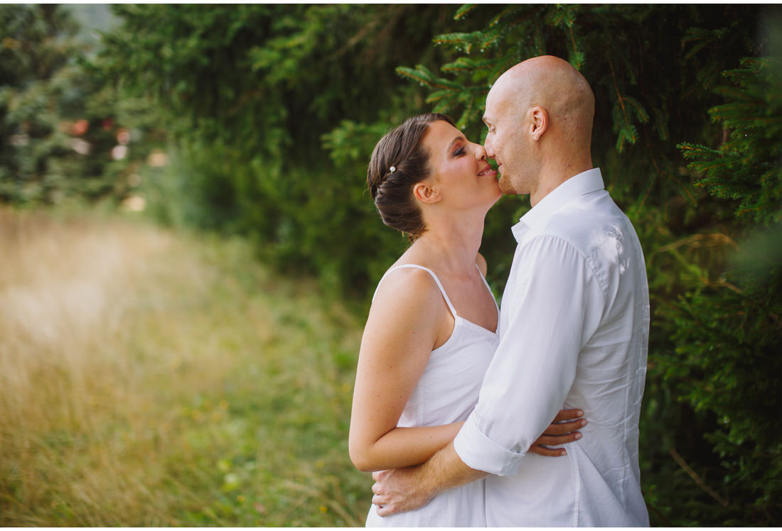 ecotourism wedding bride and groom