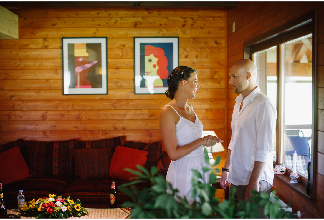 bride and groom at ecotourism japodi