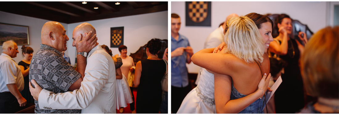 people congratulating 