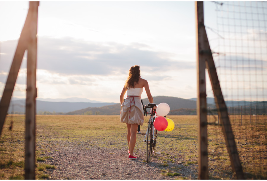 bride on a bicycle rijeka wedding